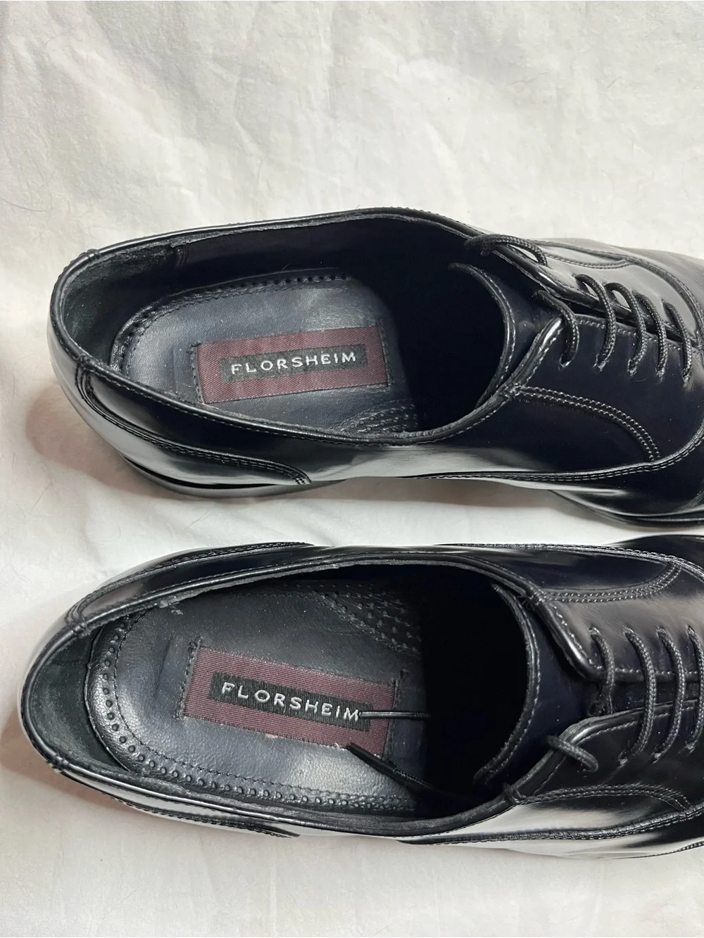 Florsheim 17067-01 Men’s Size 10D Black Cap Toe Oxford Dress Shoes Leather
